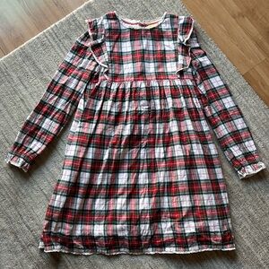 Mini Biden - Woven Printed Dress
Ivory/Red Check